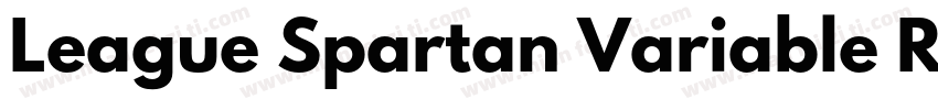 League Spartan Variable Regular字体转换